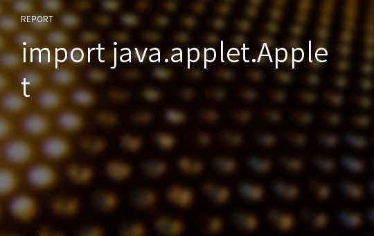 import java.applet.Applet