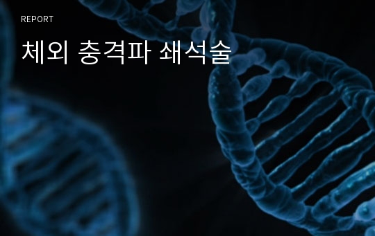 체외 충격파 쇄석술