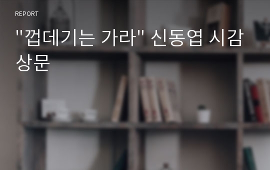 &quot;껍데기는 가라&quot; 신동엽 시감상문