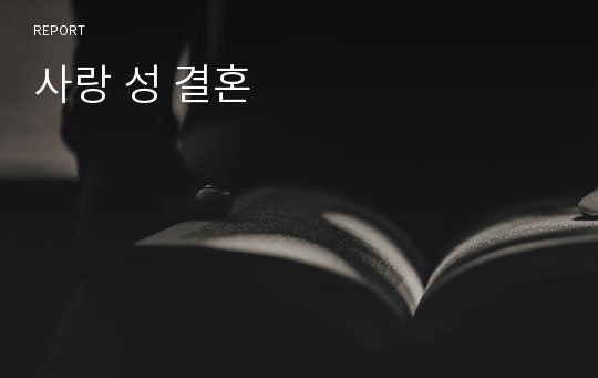 사랑 성 결혼