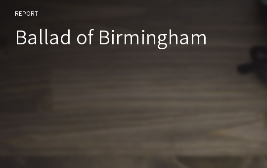 Ballad of Birmingham