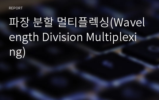 파장 분할 멀티플렉싱(Wavelength Division Multiplexing)