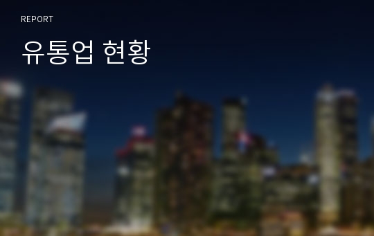 유통업 현황