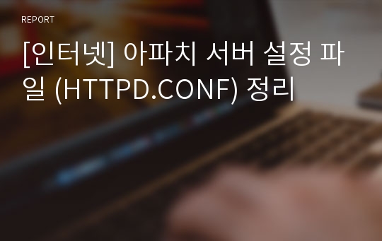 [인터넷] 아파치 서버 설정 파일 (HTTPD.CONF) 정리