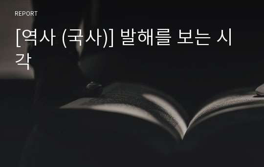 [역사 (국사)] 발해를 보는 시각