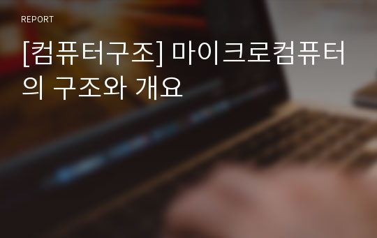 [컴퓨터구조] 마이크로컴퓨터의 구조와 개요