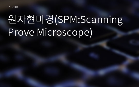 원자현미경(SPM:Scanning Prove Microscope)