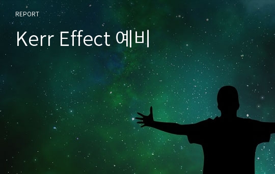 Kerr Effect 예비