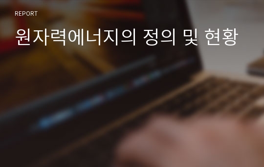 원자력에너지의 정의 및 현황