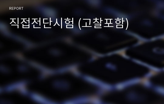 직접전단시험 (고찰포함)