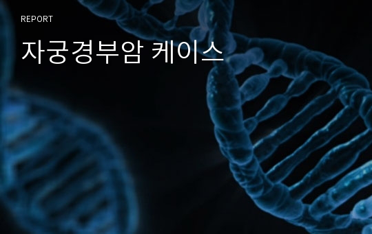 자궁경부암 케이스