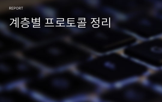 계층별 프로토콜 정리