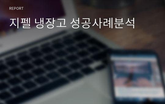 지펠 냉장고 성공사례분석