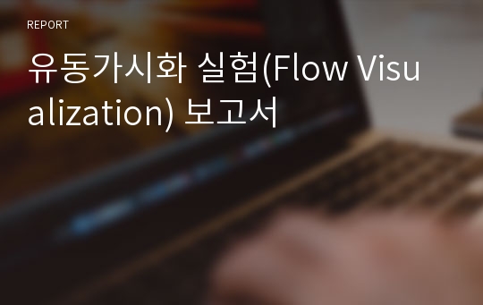 유동가시화 실험(Flow Visualization) 보고서
