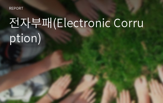 전자부패(Electronic Corruption)