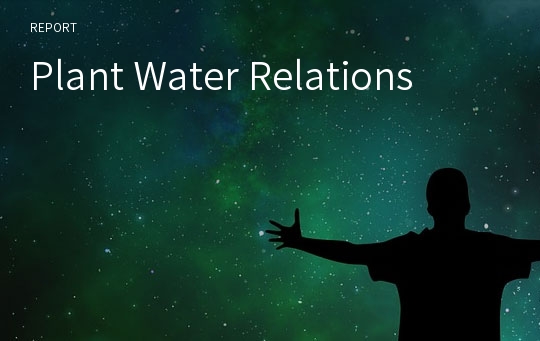 Plant Water Relations