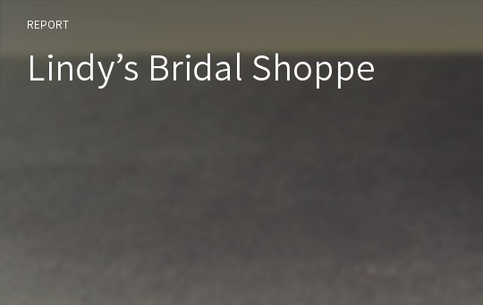 Lindy’s Bridal Shoppe