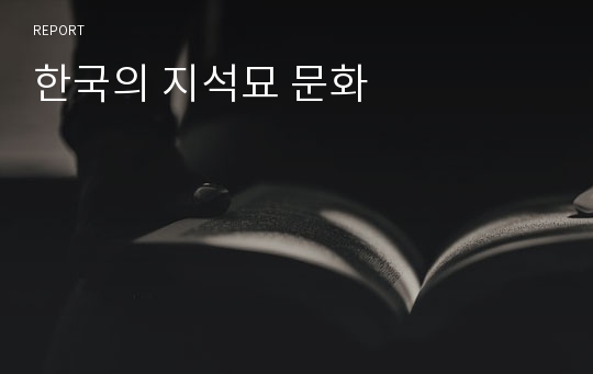 한국의 지석묘 문화