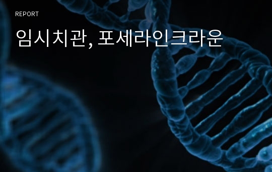 임시치관, 포세라인크라운