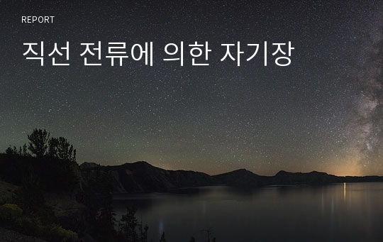 직선 전류에 의한 자기장