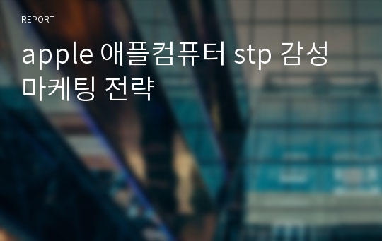 apple 애플컴퓨터 stp 감성마케팅 전략