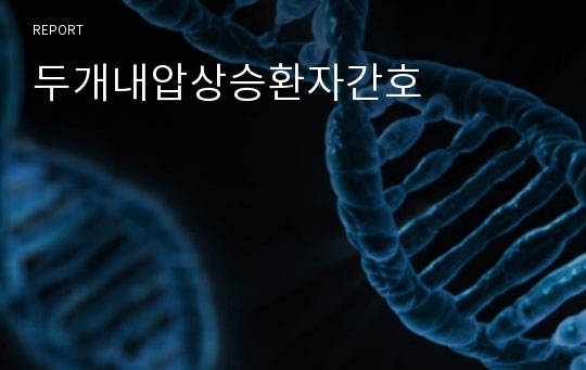 두개내압상승환자간호