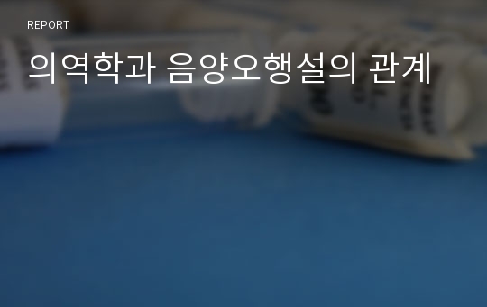 의역학과 음양오행설의 관계