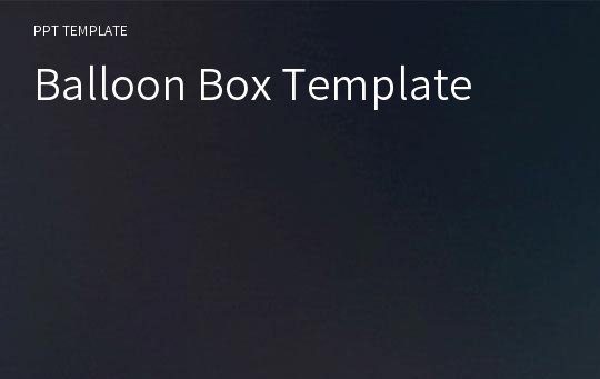 Balloon Box Template