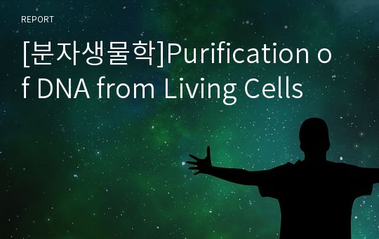 [분자생물학]Purification of DNA from Living Cells