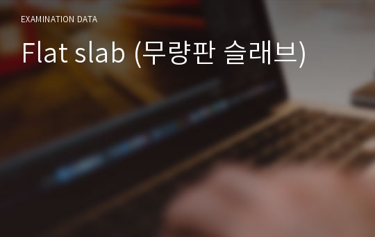 Flat slab (무량판 슬래브)