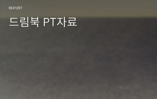 드림북 PT자료