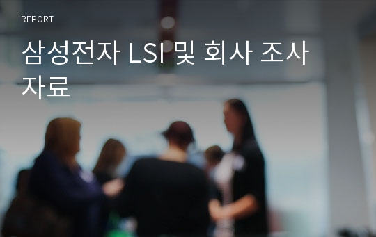 삼성전자 LSI 및 회사 조사 자료