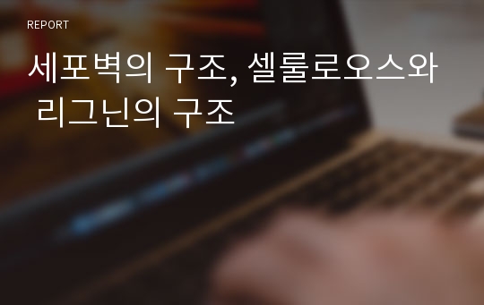 세포벽의 구조, 셀룰로오스와 리그닌의 구조