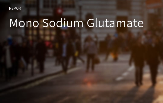 Mono Sodium Glutamate