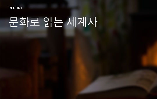 문화로 읽는 세계사