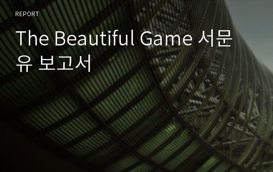 The Beautiful Game 서문유 보고서