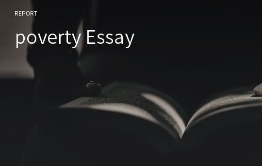 poverty Essay