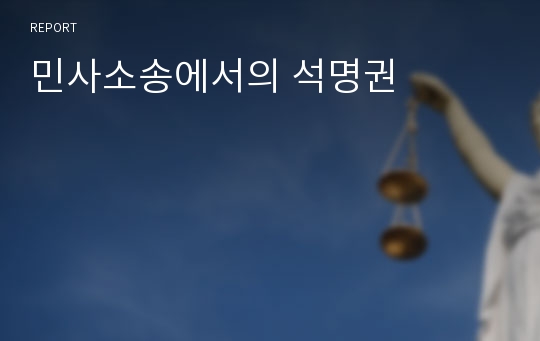 민사소송에서의 석명권