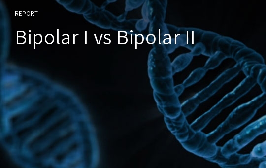Bipolar I vs Bipolar II