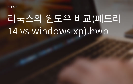 리눅스와 윈도우 비교(페도라14 vs windows xp).hwp