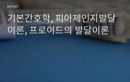 기본간호학, 피아제인지발달이론, 프로이드의 발달이론