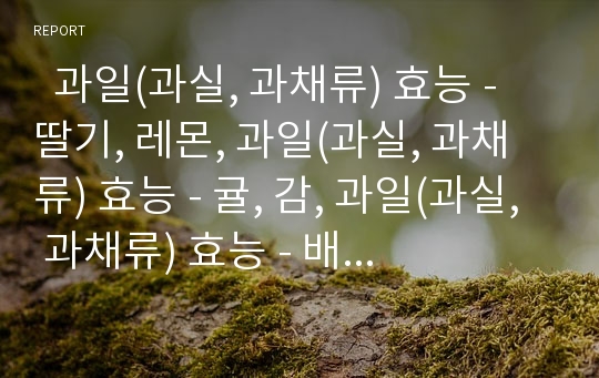   과일(과실, 과채류) 효능 - 딸기, 레몬, 과일(과실, 과채류) 효능 - 귤, 감, 과일(과실, 과채류) 효능 - 배, 바나나, 과일(과실, 과채류) 효능 - 키위와 토마토, 과일(과실, 과채류) 효능 - 살구와 복숭아 및 유자