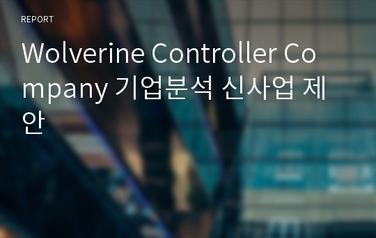 Wolverine Controller Company 기업분석 신사업 제안