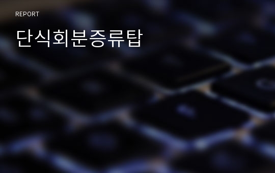 단식회분증류탑