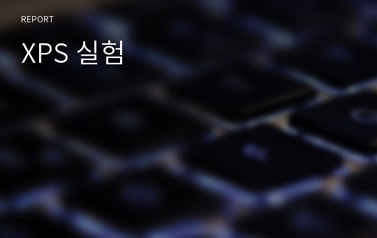 XPS 실험