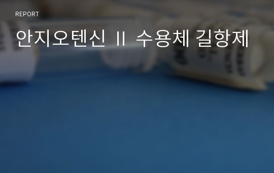 안지오텐신 Ⅱ 수용체 길항제