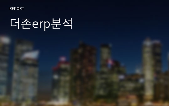 더존erp분석