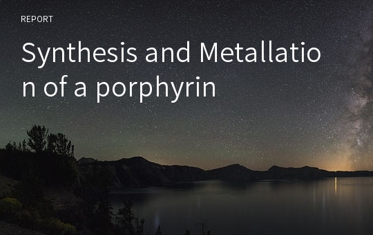 Synthesis and Metallation of a porphyrin