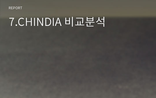 7.CHINDIA 비교분석