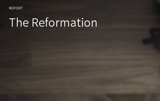 The Reformation